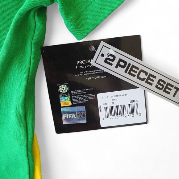 Outerstuff FIFA Women's World Cup Brazil 2 Piece Shorts / Shirt Set Toddler 2T - Picture 5 of 6